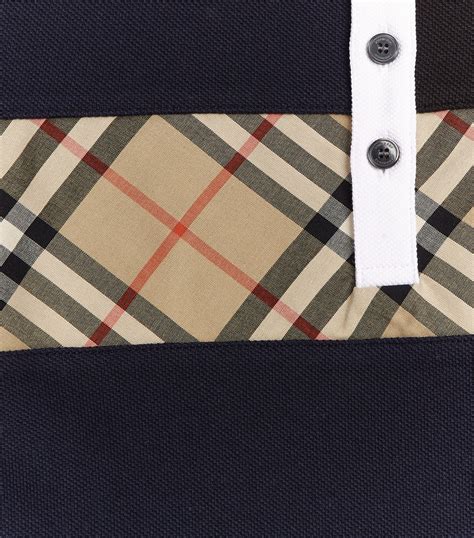 vintage check trim polo shirts